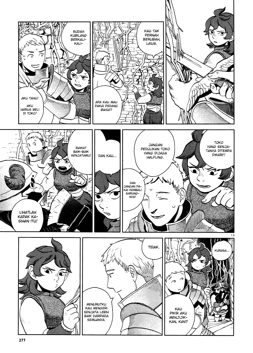 Halaman 14 dari Dungeon Meshi Chapter 19
