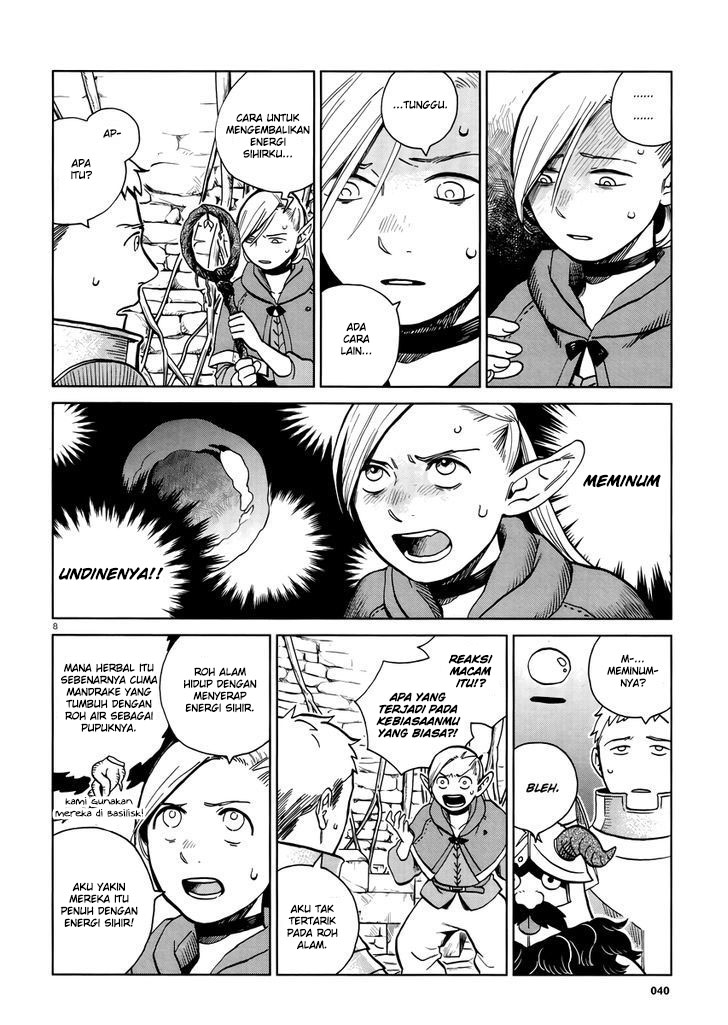 Halaman 10 dari Dungeon Meshi Chapter 20