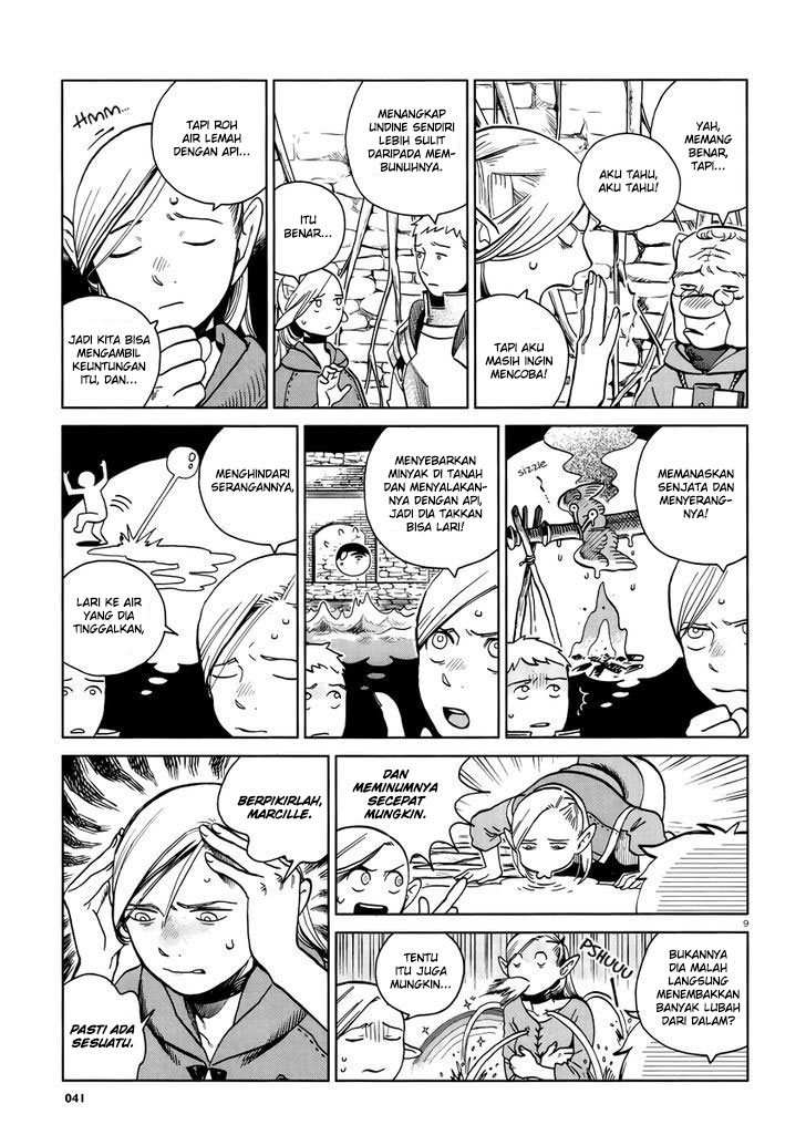 Halaman 11 dari Dungeon Meshi Chapter 20