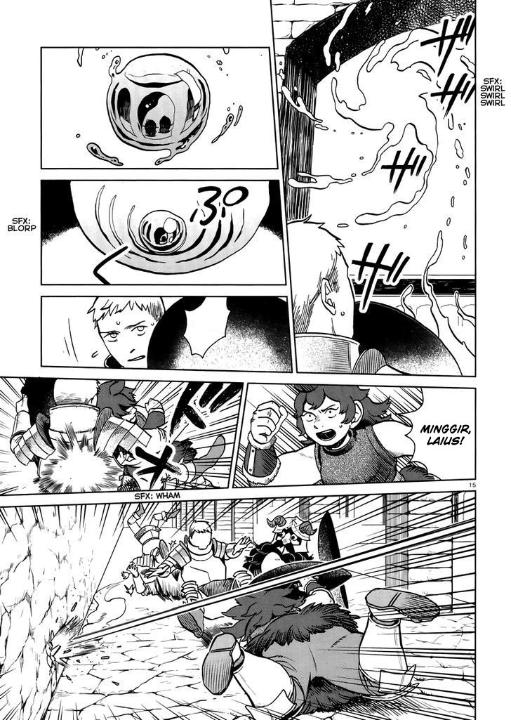Halaman 17 dari Dungeon Meshi Chapter 20