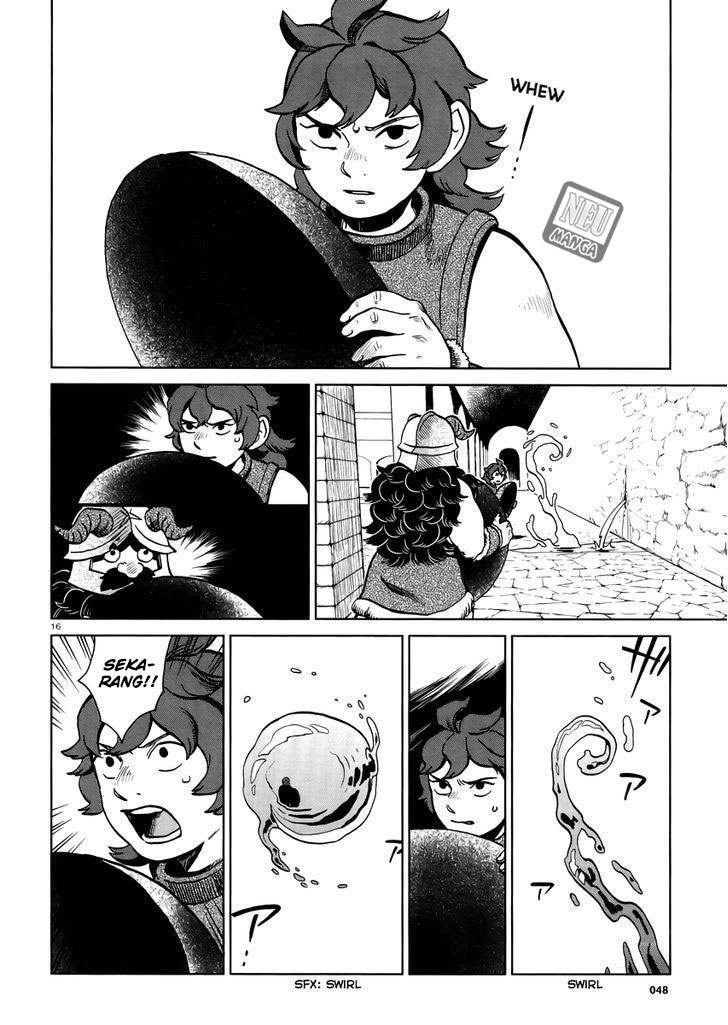 Halaman 18 dari Dungeon Meshi Chapter 20
