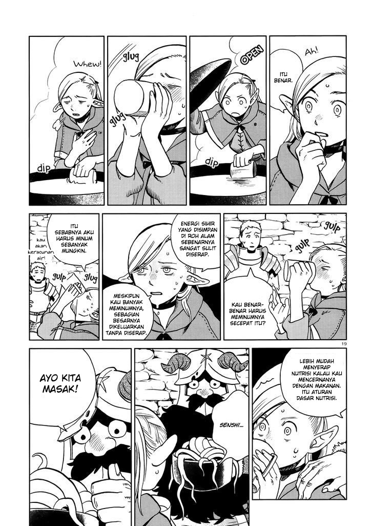 Halaman 21 dari Dungeon Meshi Chapter 20