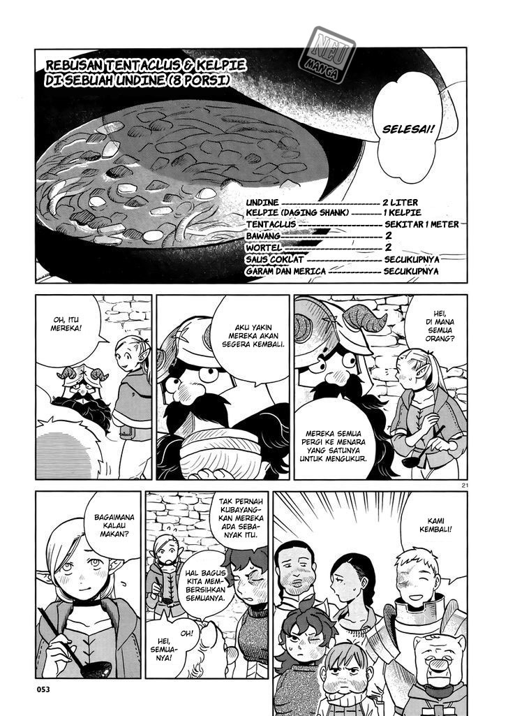 Halaman 23 dari Dungeon Meshi Chapter 20