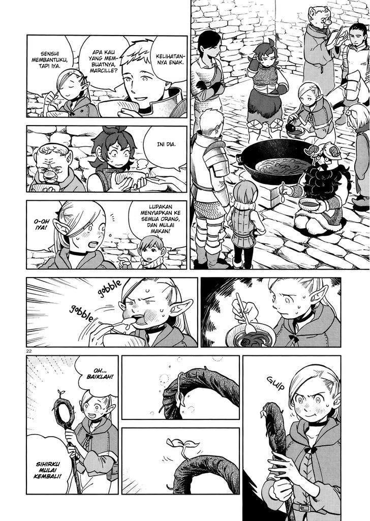 Halaman 24 dari Dungeon Meshi Chapter 20