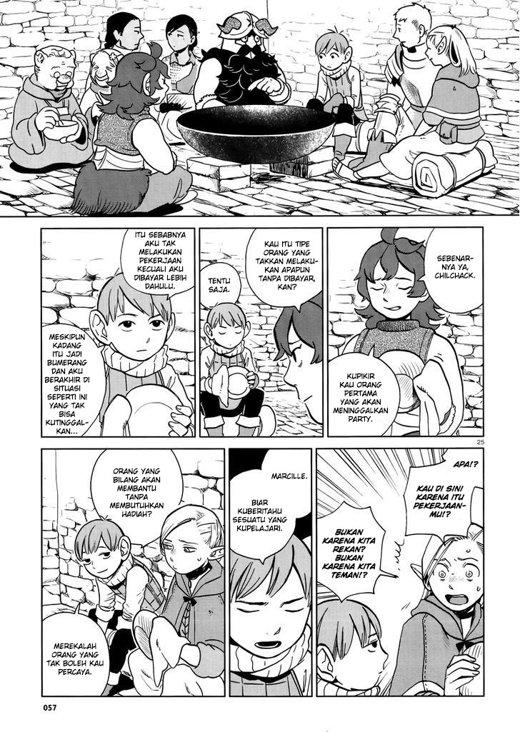 Halaman 27 dari Dungeon Meshi Chapter 20