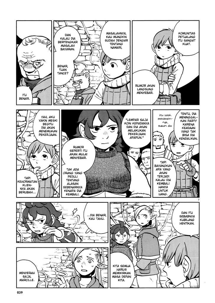 Halaman 9 dari Dungeon Meshi Chapter 20