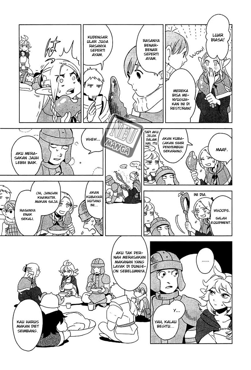 Halaman 22 dari Dungeon Meshi Chapter 3