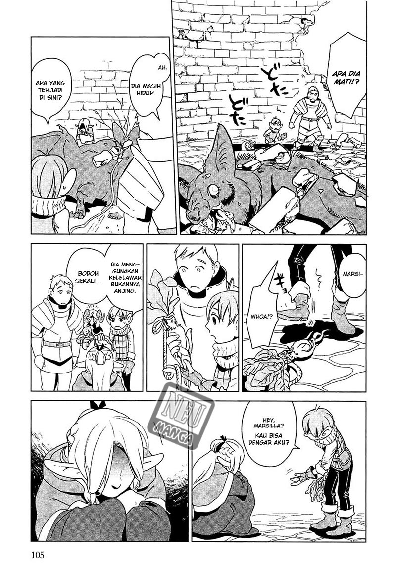 Halaman 18 dari Dungeon Meshi Chapter 4