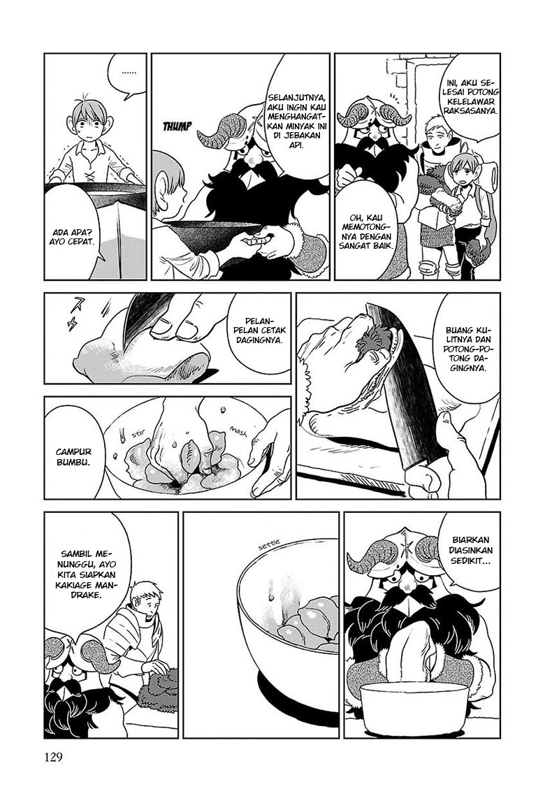 Halaman 18 dari Dungeon Meshi Chapter 5