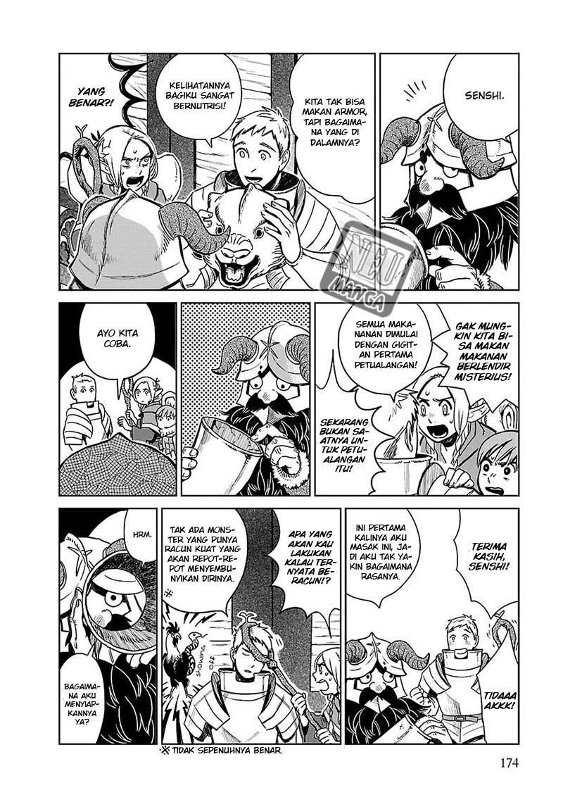 Halaman 15 dari Dungeon Meshi Chapter 7