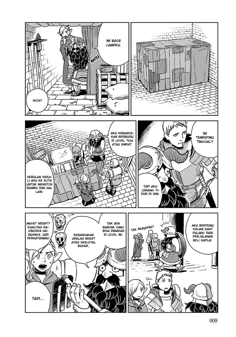 Halaman 10 dari Dungeon Meshi Chapter 8