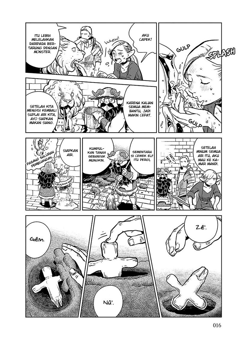 Halaman 18 dari Dungeon Meshi Chapter 8
