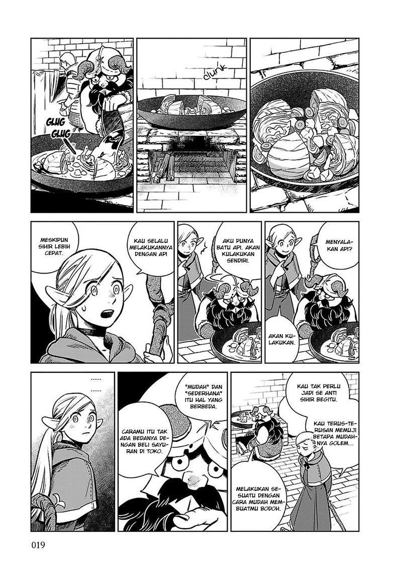 Halaman 21 dari Dungeon Meshi Chapter 8