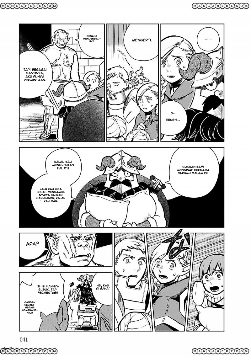 Halaman 13 dari Dungeon Meshi Chapter 9