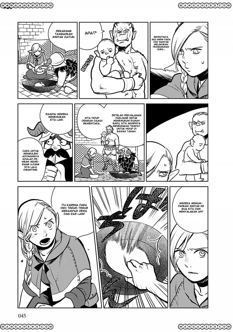 Halaman 17 dari Dungeon Meshi Chapter 9