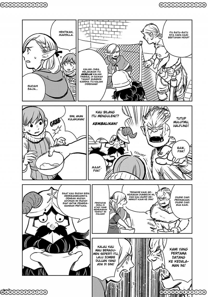 Halaman 18 dari Dungeon Meshi Chapter 9