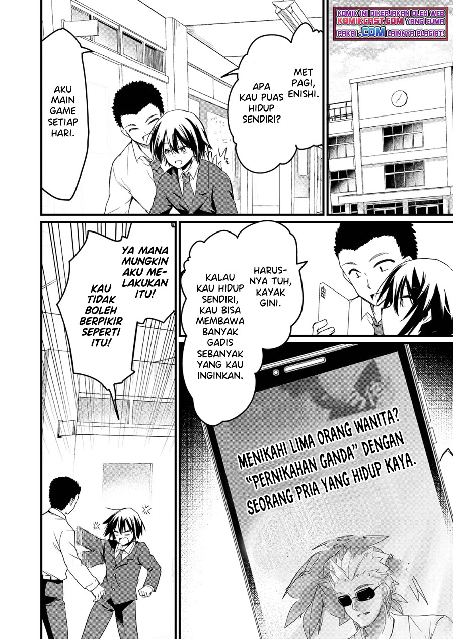 Halaman 9 dari Enishi-kun wa Masho (Harem) Taishitsu ni Mezamemashita Chapter 1.1