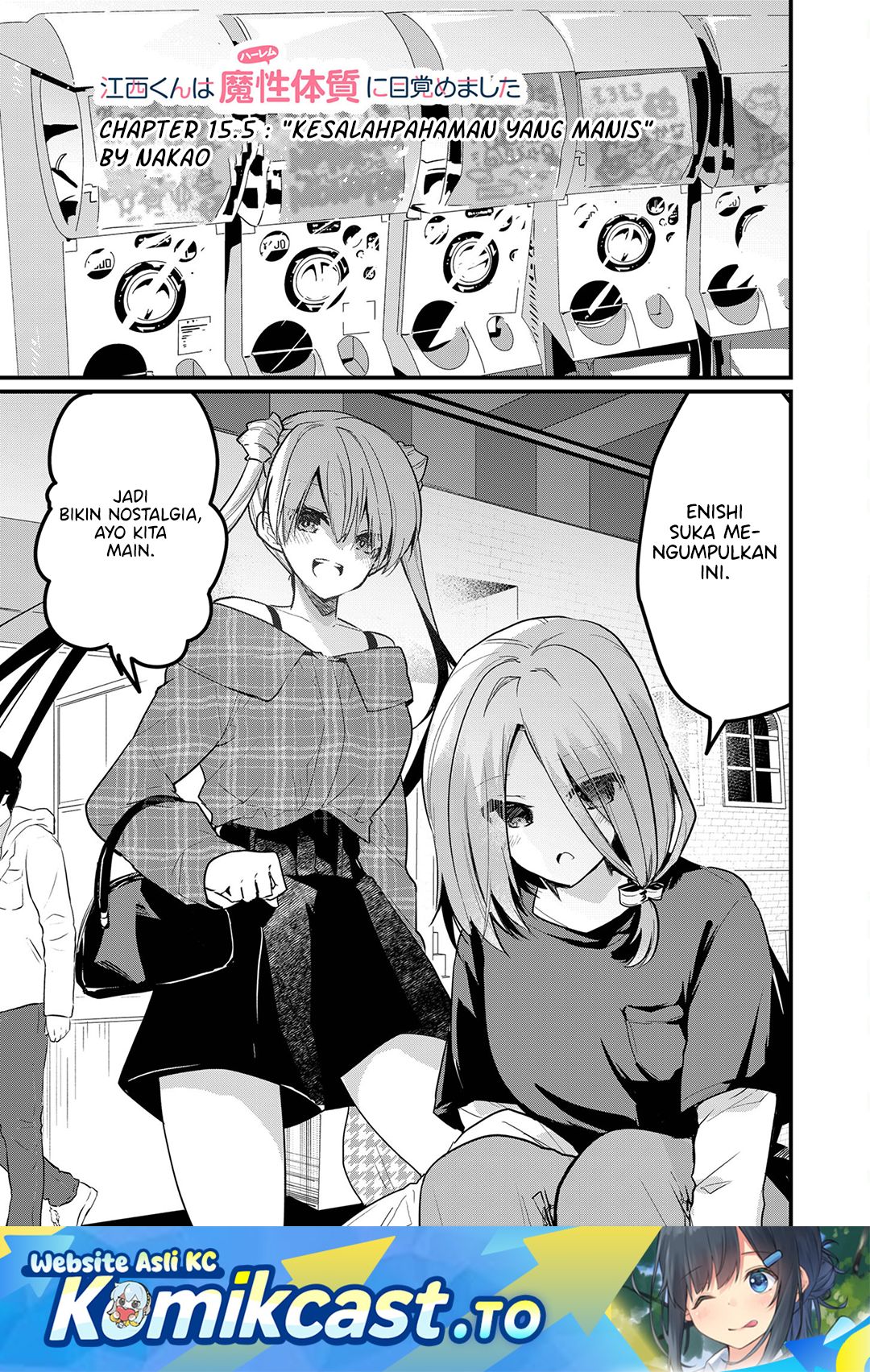 Halaman 2 dari Enishi-kun wa Masho (Harem) Taishitsu ni Mezamemashita Chapter 15.5