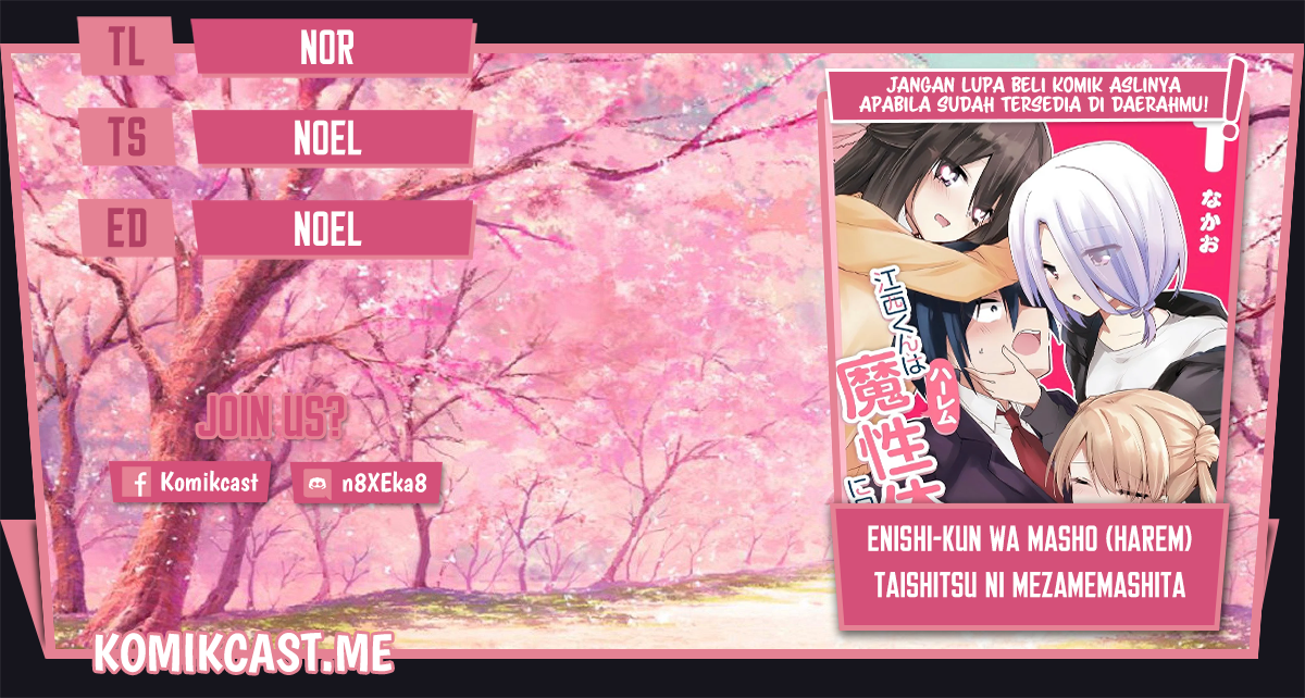 Halaman 1 dari Enishi-kun wa Masho (Harem) Taishitsu ni Mezamemashita Chapter 6
