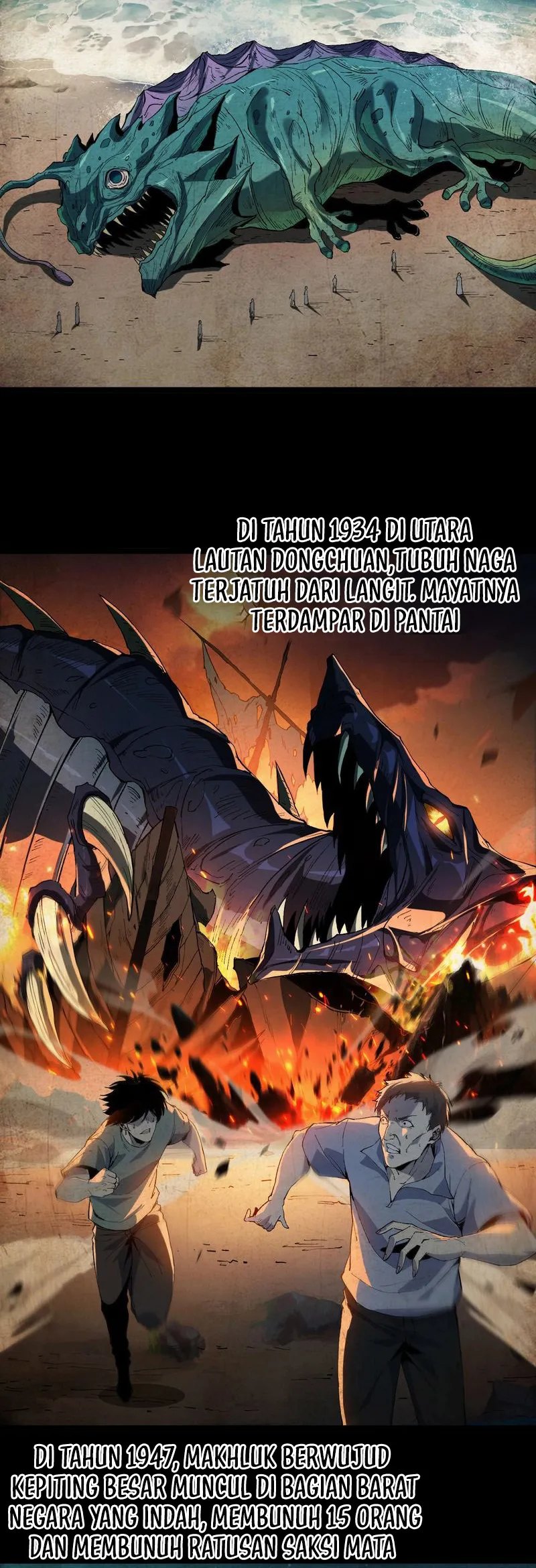 Halaman 17 dari Evolution from Carp to Divine Dragon Chapter 1