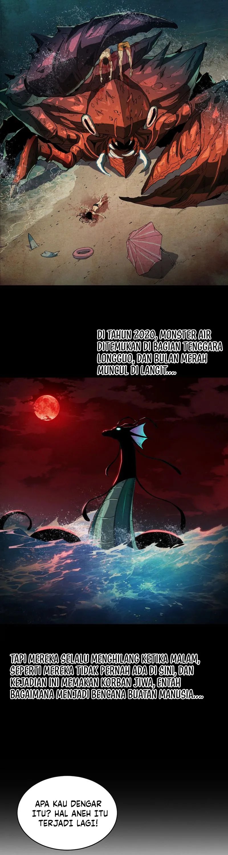 Halaman 18 dari Evolution from Carp to Divine Dragon Chapter 1