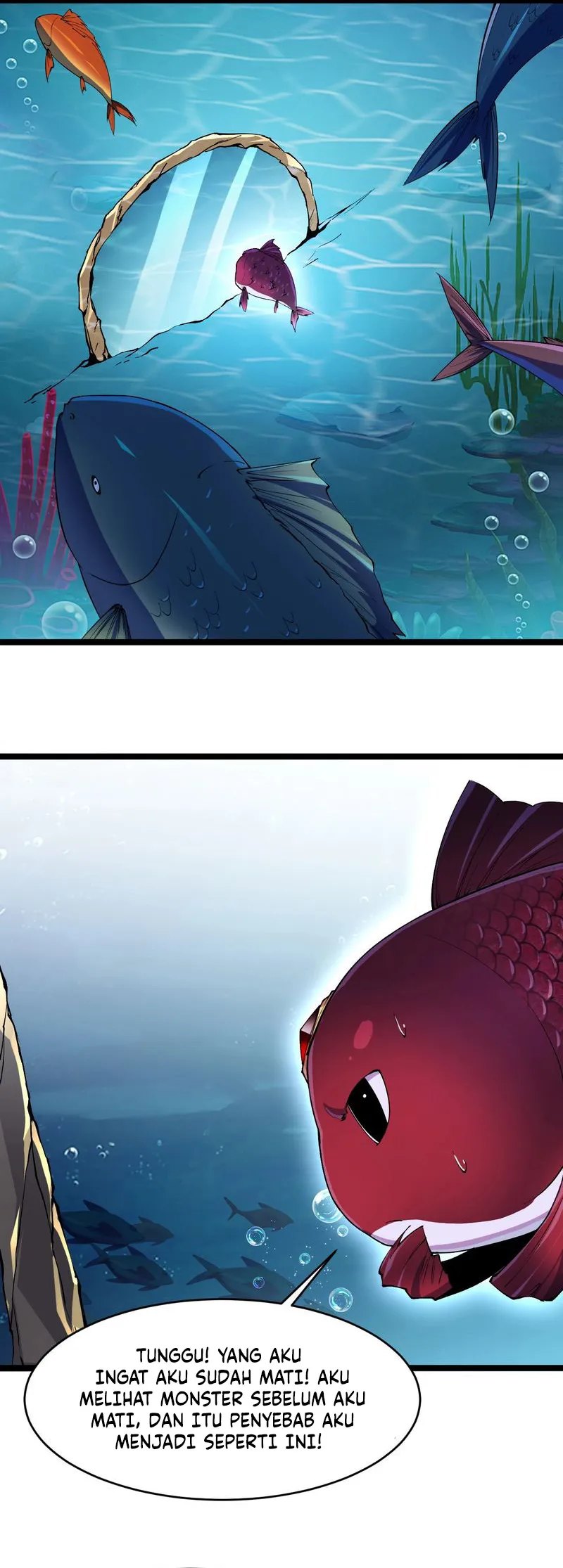 Halaman 22 dari Evolution from Carp to Divine Dragon Chapter 1