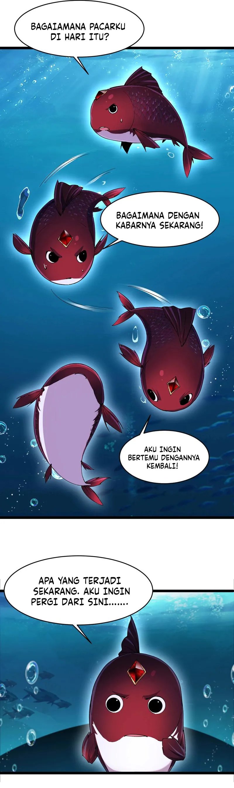 Halaman 23 dari Evolution from Carp to Divine Dragon Chapter 1