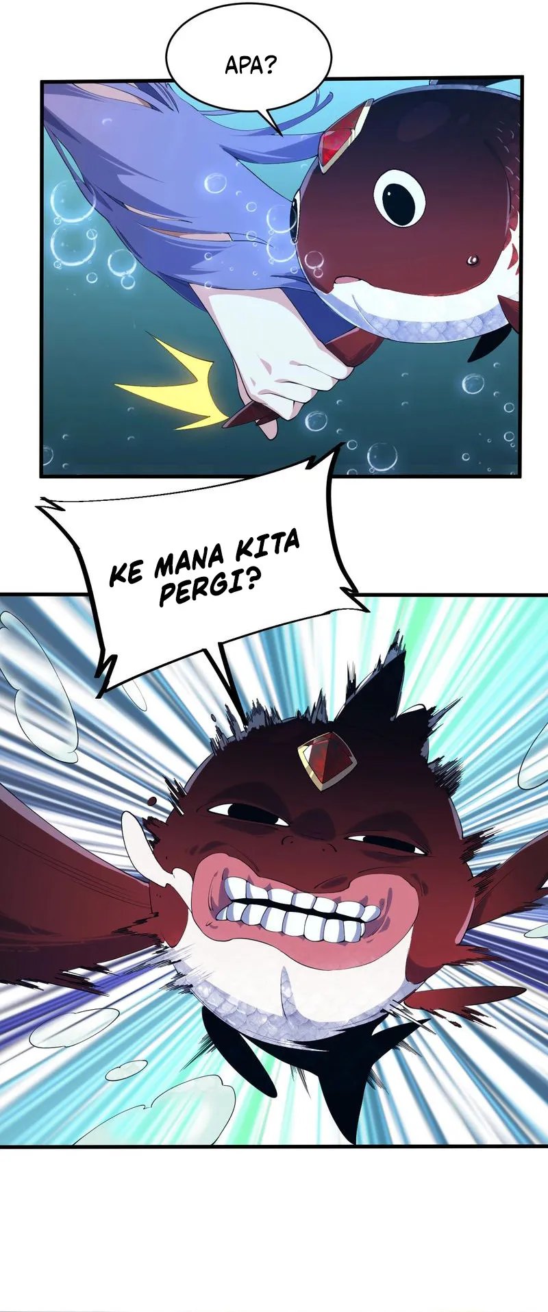 Halaman 34 dari Evolution from Carp to Divine Dragon Chapter 1