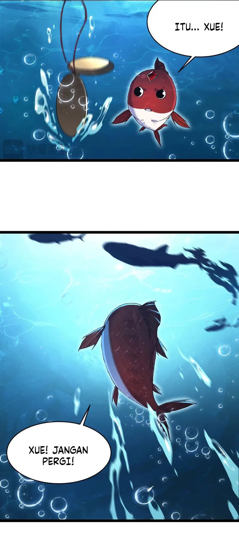 Halaman 11 dari Evolution from Carp to Divine Dragon Chapter 2