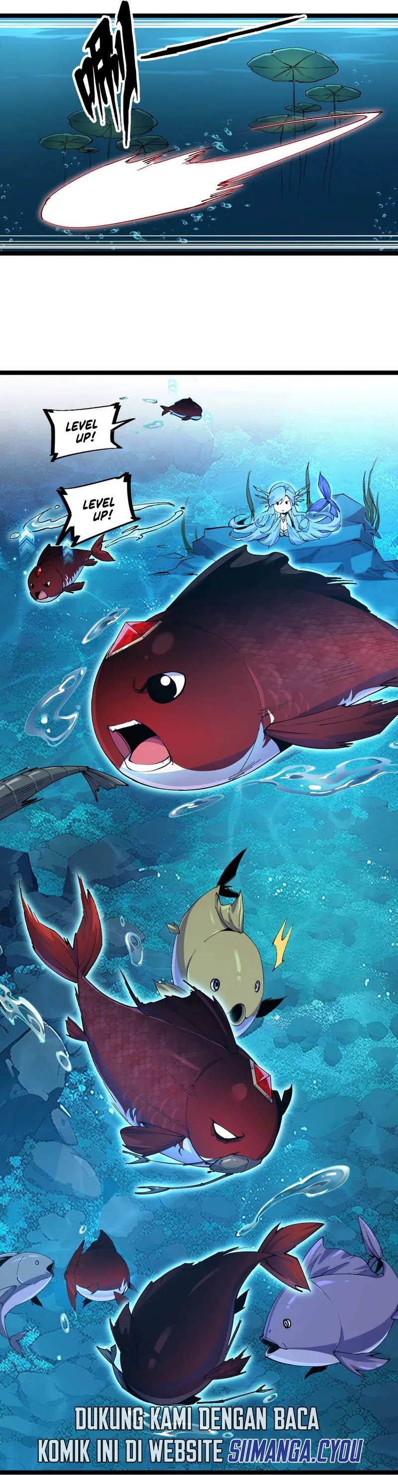 Halaman 19 dari Evolution from Carp to Divine Dragon Chapter 2