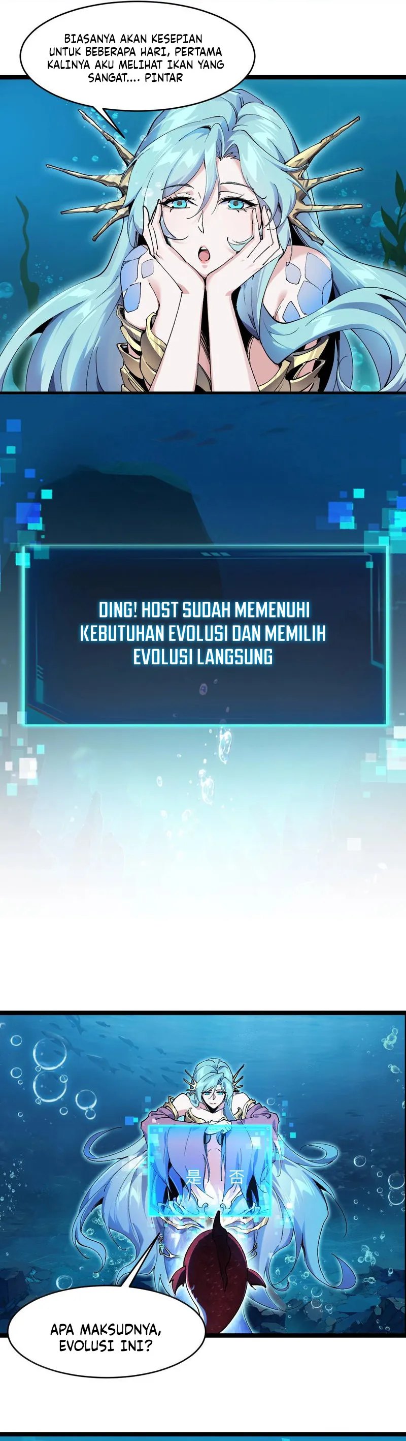 Halaman 20 dari Evolution from Carp to Divine Dragon Chapter 2