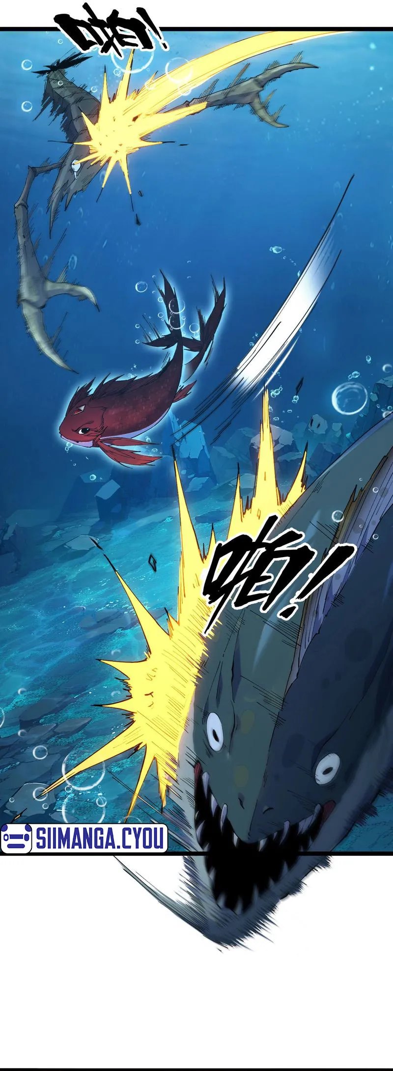 Halaman 28 dari Evolution from Carp to Divine Dragon Chapter 2
