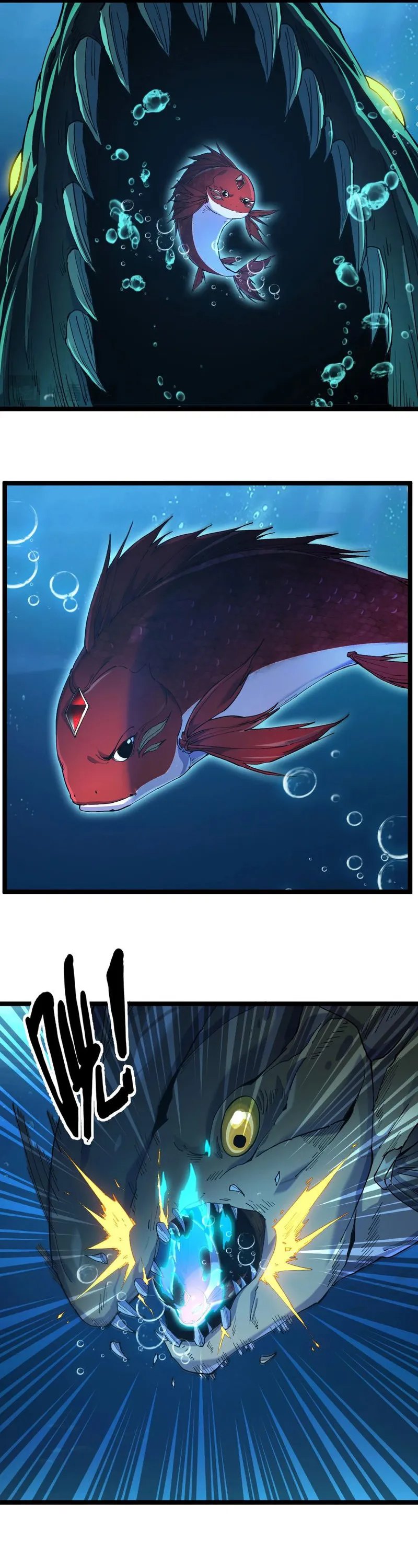 Halaman 30 dari Evolution from Carp to Divine Dragon Chapter 2