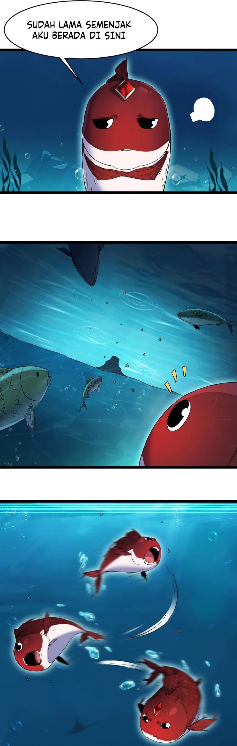 Halaman 4 dari Evolution from Carp to Divine Dragon Chapter 2
