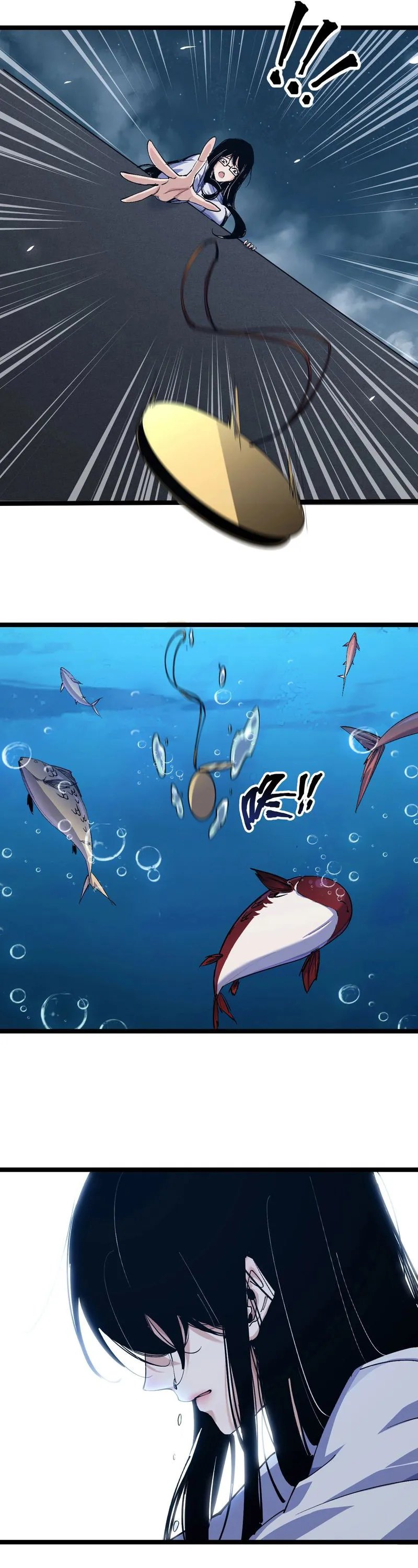 Halaman 8 dari Evolution from Carp to Divine Dragon Chapter 2