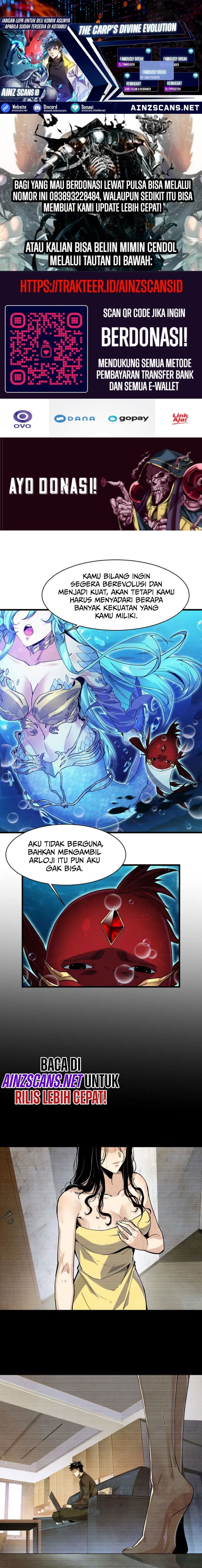 Halaman 1 dari Evolution from Carp to Divine Dragon Chapter 3
