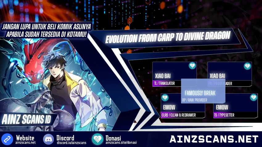 Halaman 1 dari Evolution from Carp to Divine Dragon Chapter 32