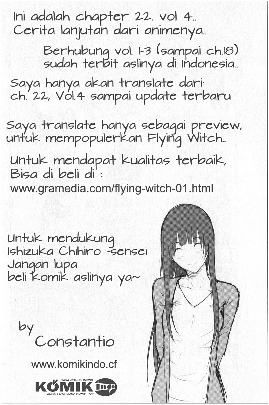 Halaman 1 dari Flying Witch Chapter 22