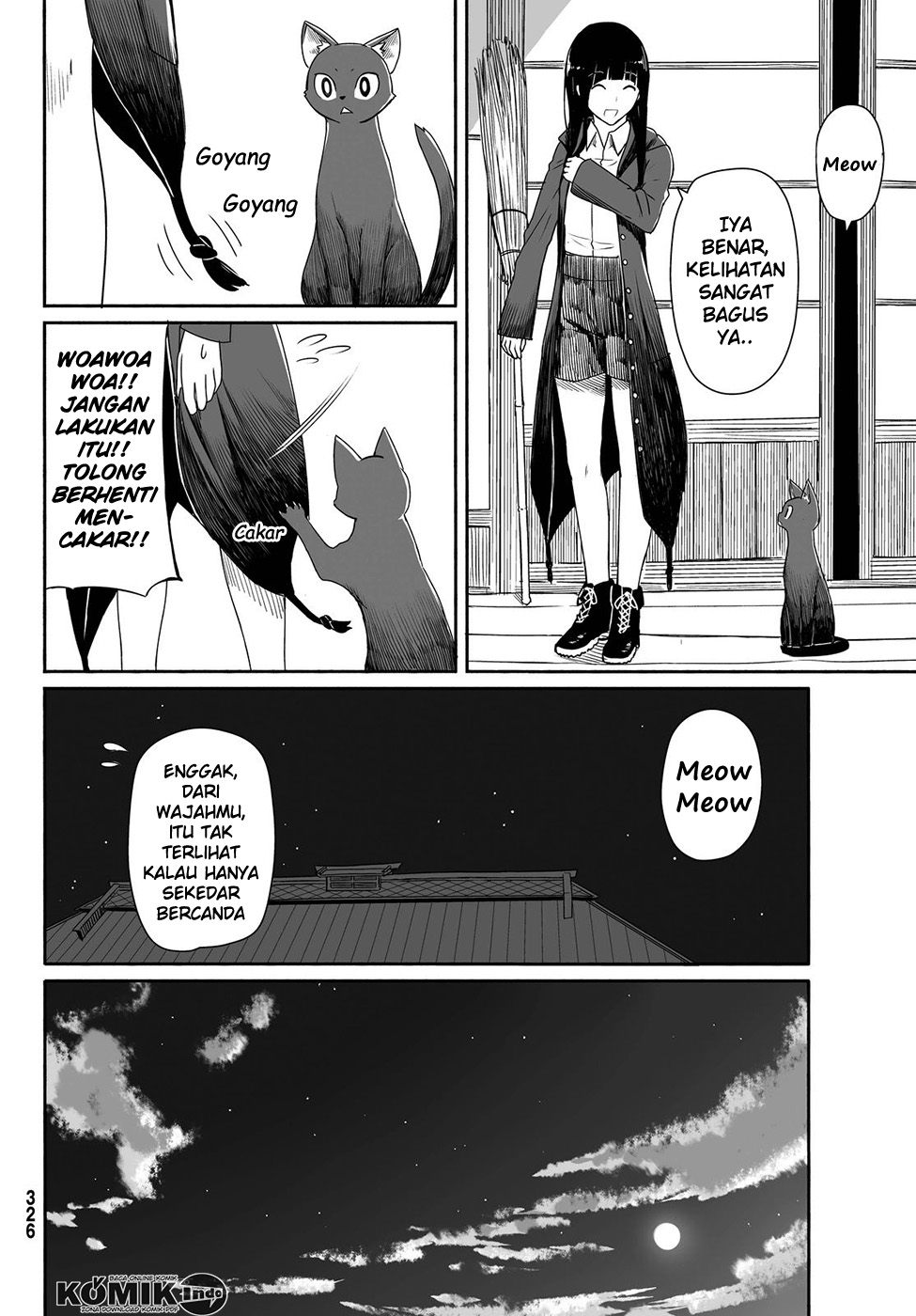 Halaman 11 dari Flying Witch Chapter 22