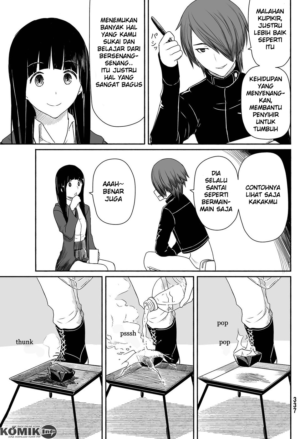 Halaman 22 dari Flying Witch Chapter 22
