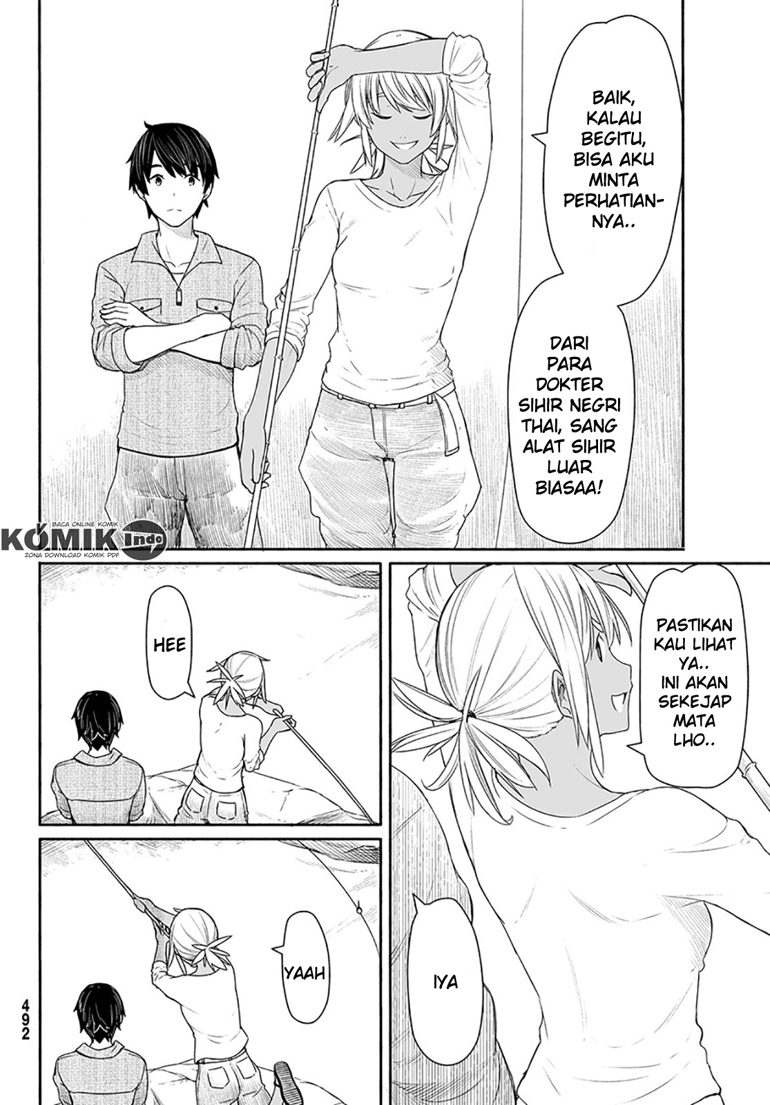 Halaman 22 dari Flying Witch Chapter 27