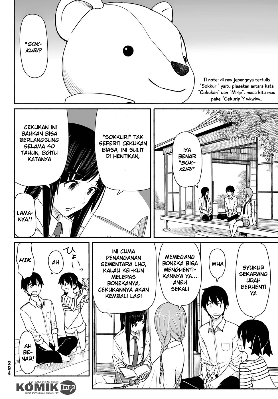 Halaman 15 dari Flying Witch Chapter 28