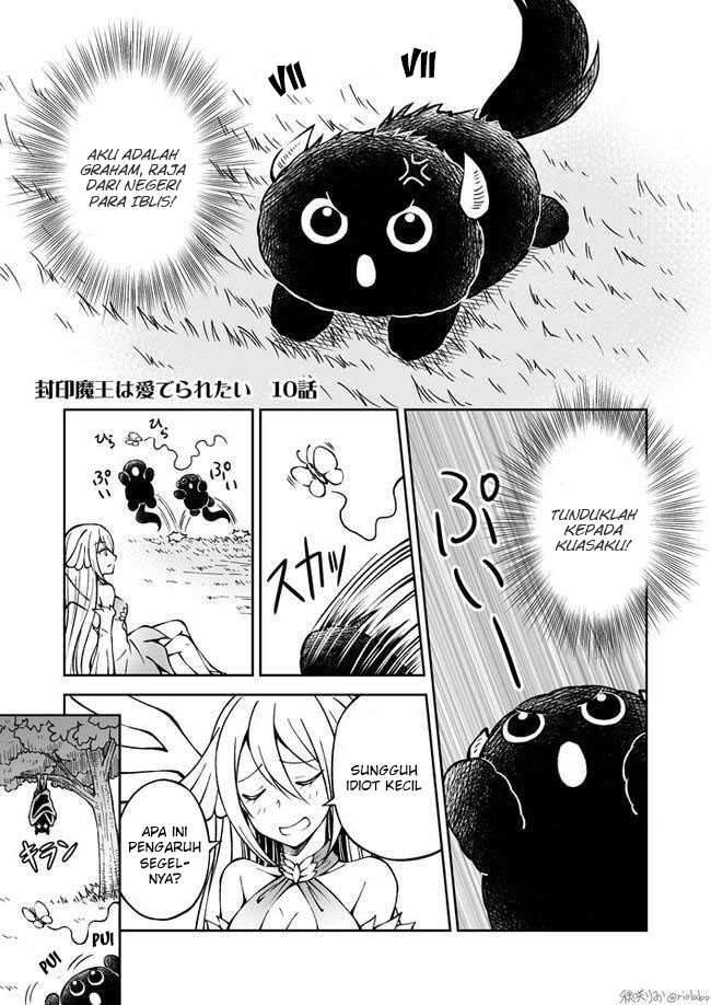 Halaman 3 dari Fuin Maou wa Mederaretai Chapter 10