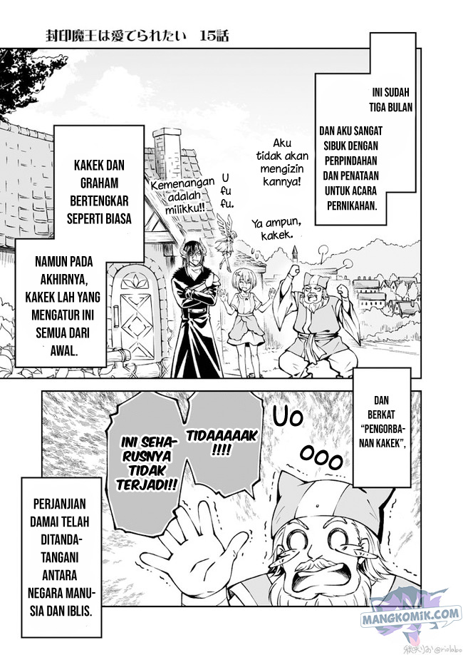 Halaman 2 dari Fuin Maou wa Mederaretai Chapter 15