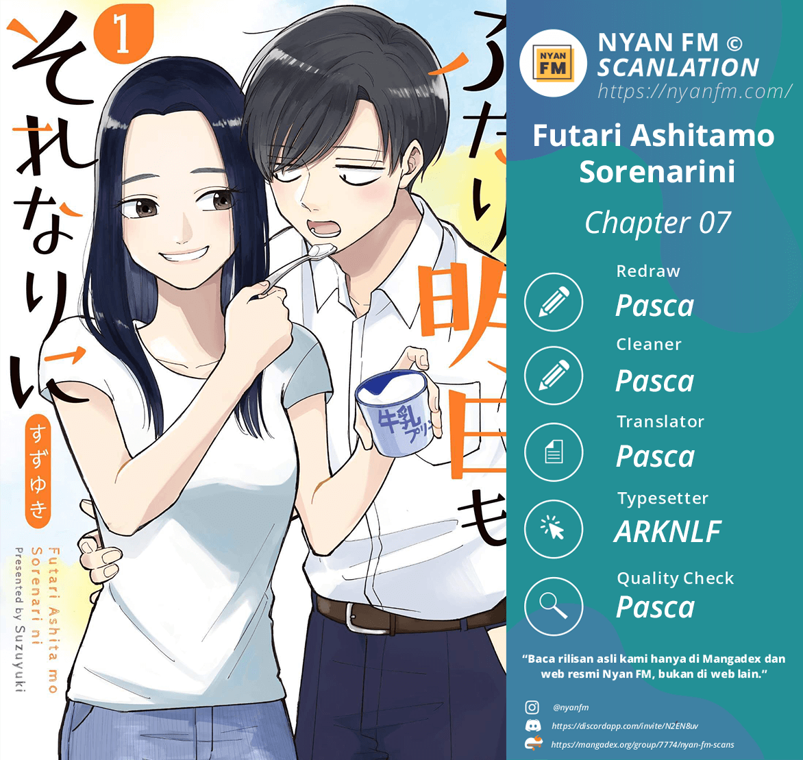 Halaman 1 dari Futari Ashitamo Sorenarini Chapter 7