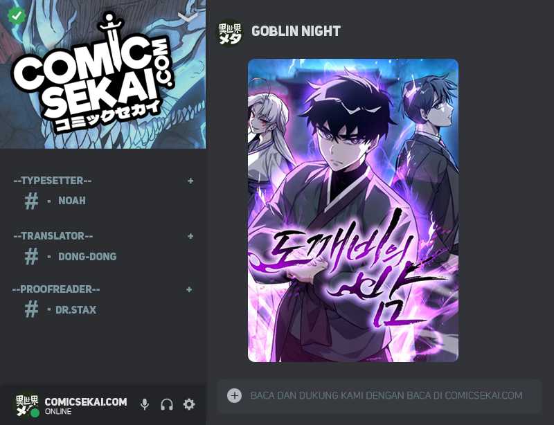 Halaman 1 dari Night of the Goblin Chapter 21