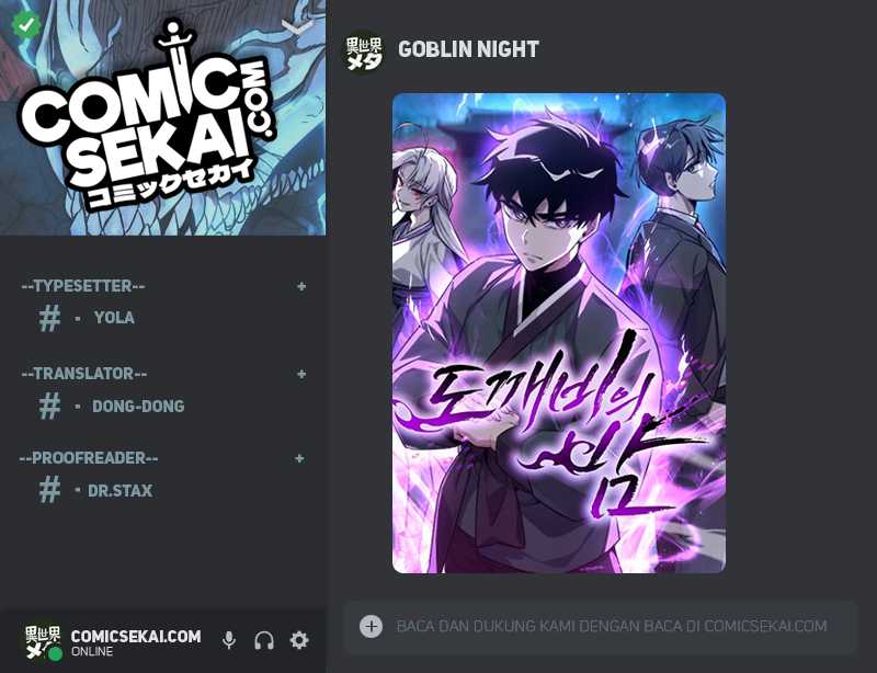 Halaman 1 dari Night of the Goblin Chapter 28