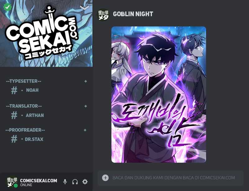 Halaman 1 dari Night of the Goblin Chapter 32
