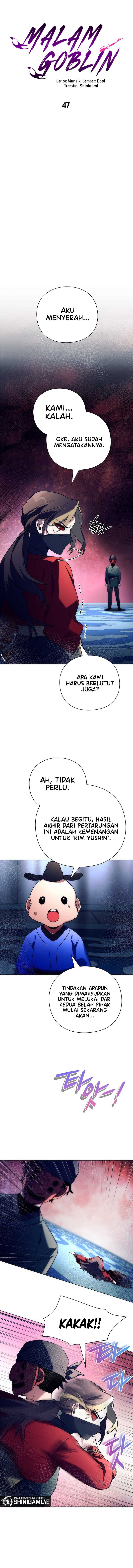 Halaman 11 dari Night of the Goblin Chapter 47
