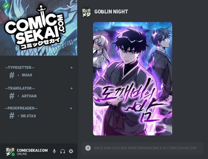 Halaman 1 dari Night of the Goblin Chapter 9